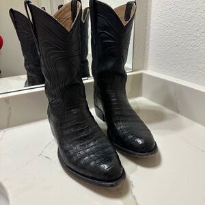 Men's Black Western Boots
